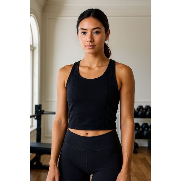 Nike XS Activewear Top Built-in Sports Bra Shirt Sleeveless Tank Cutout Back - Picture 10 of 11